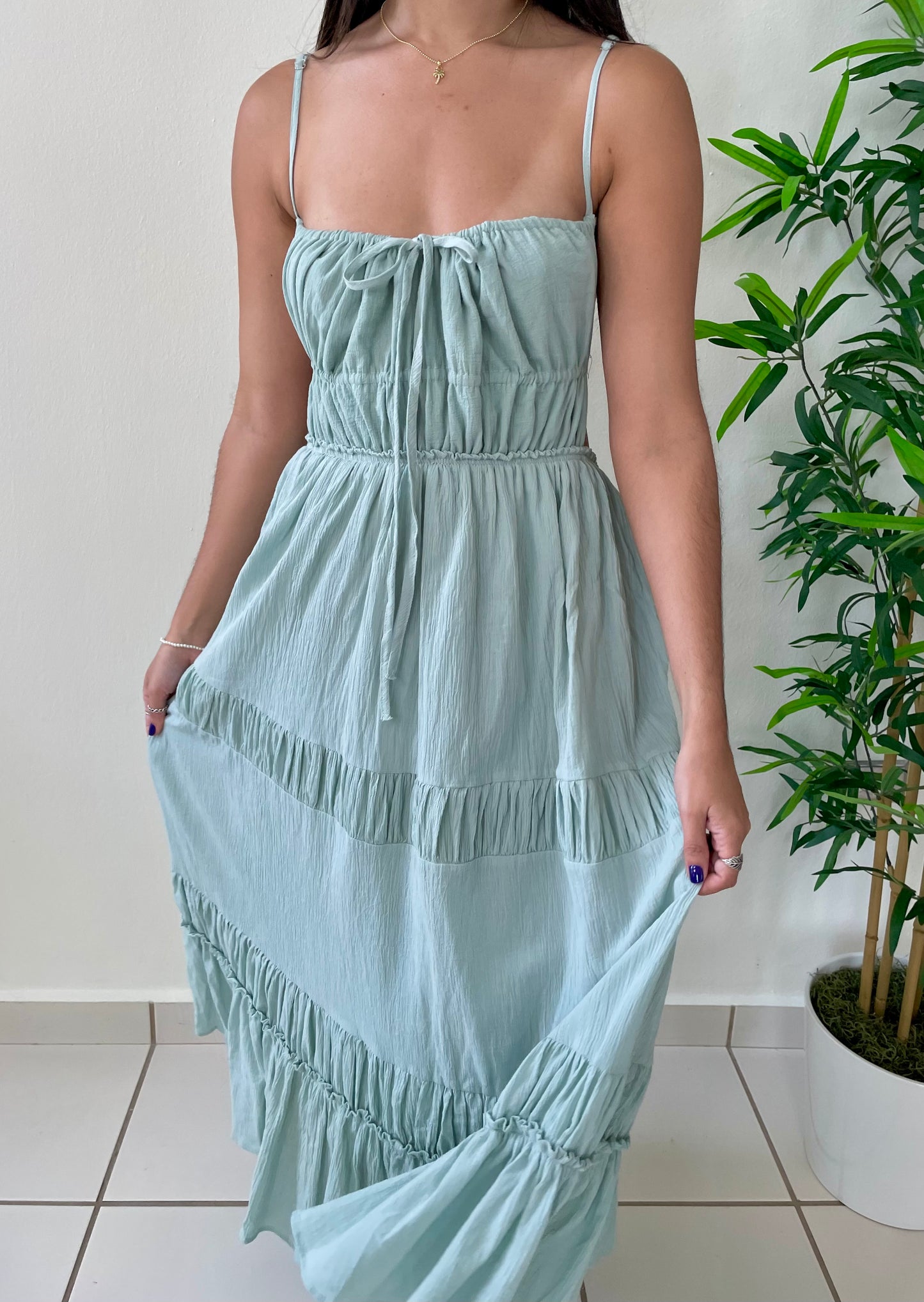 SAGE MAXI DRESS