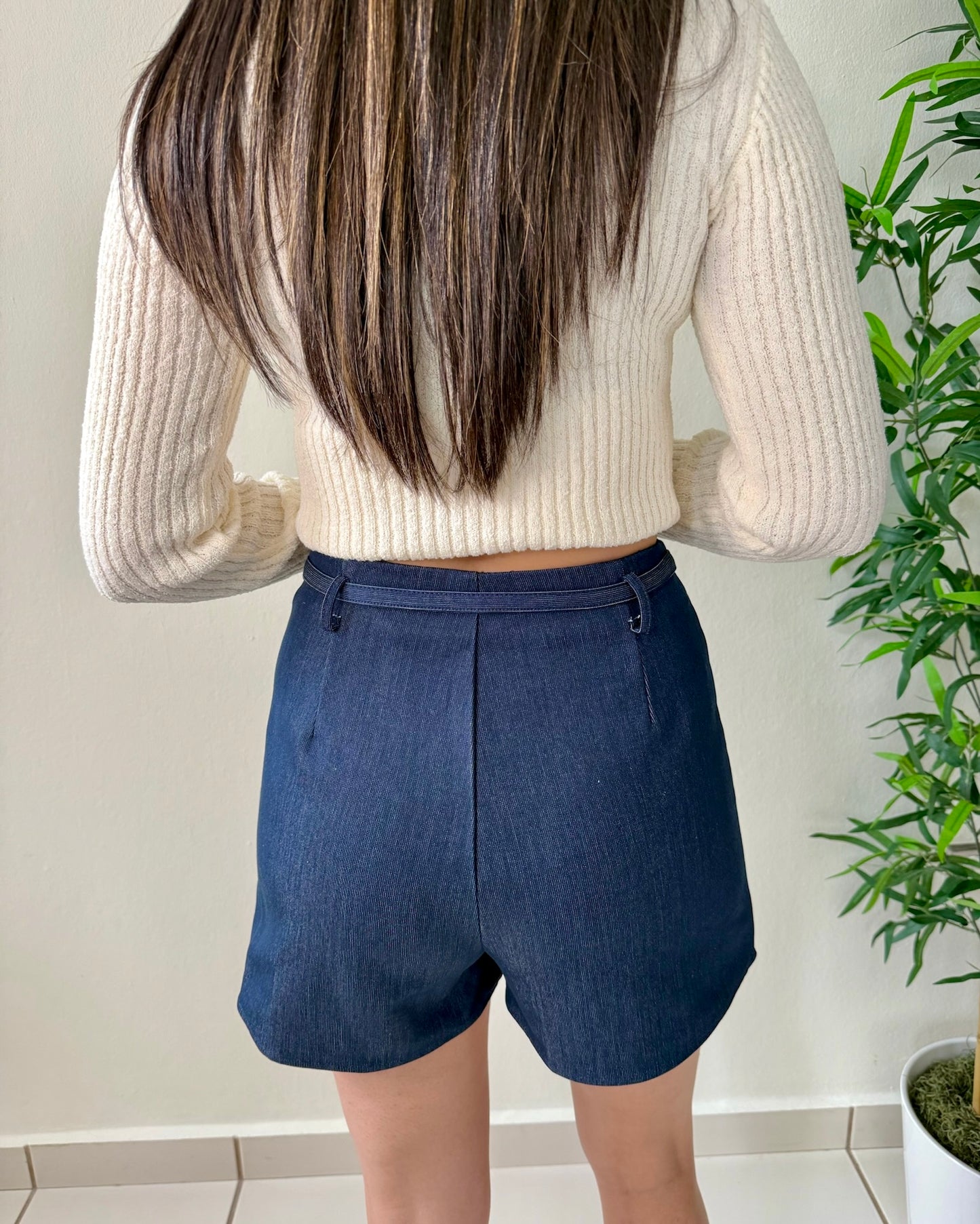 NAVY MINI SKORT
