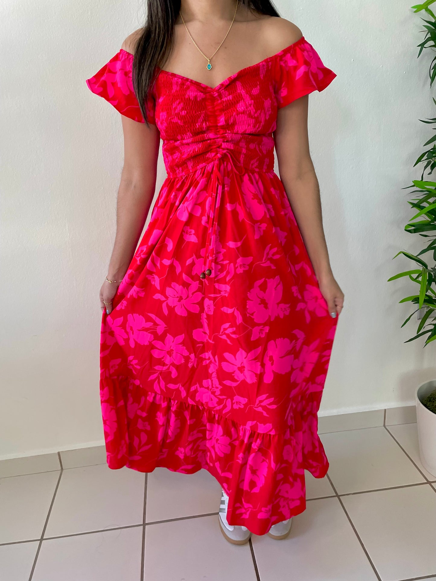 RED MULTI DRESS