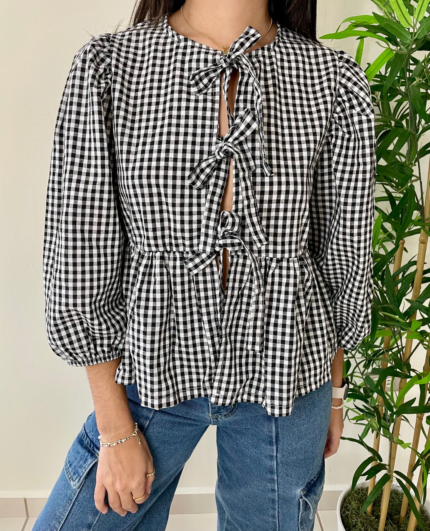 GINGHAM TOP