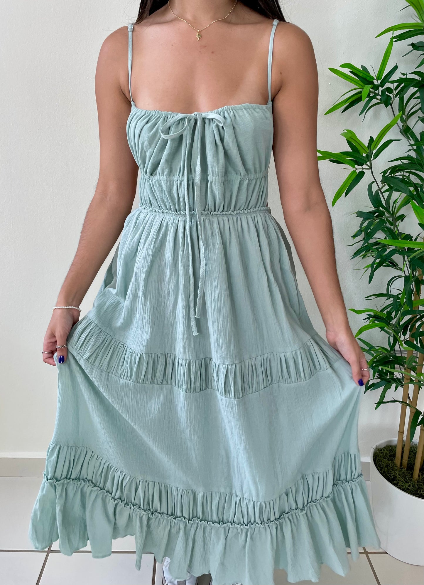 SAGE MAXI DRESS