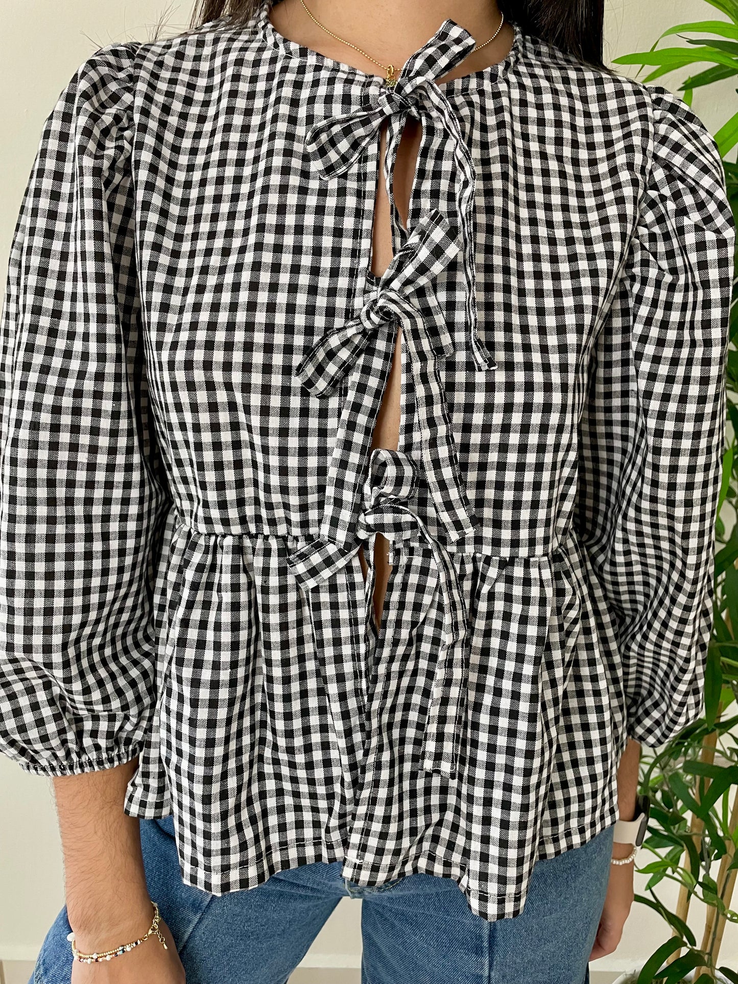 GINGHAM TOP