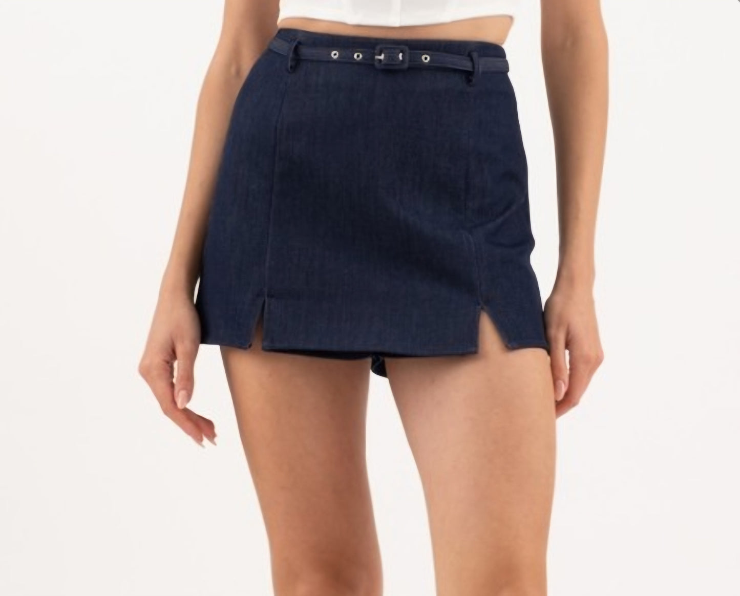 NAVY MINI SKORT