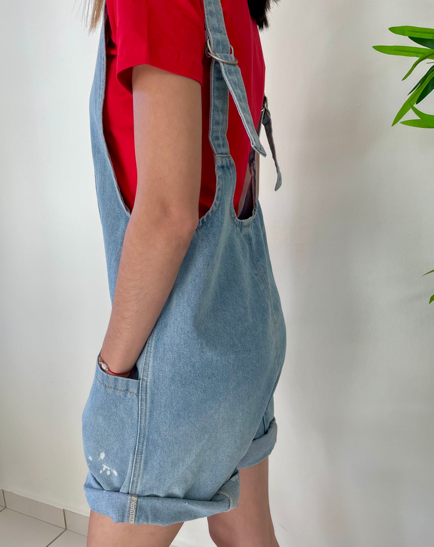 DENIM ROMPER