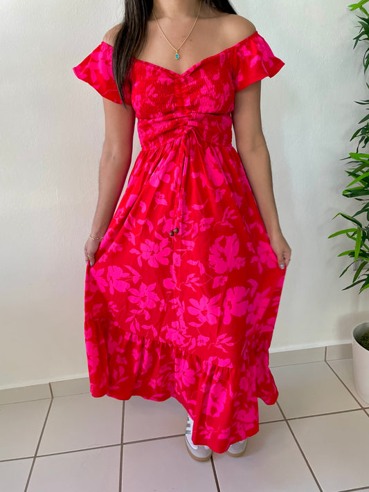 RED MULTI DRESS