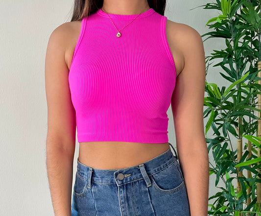 PINK CROP TOP