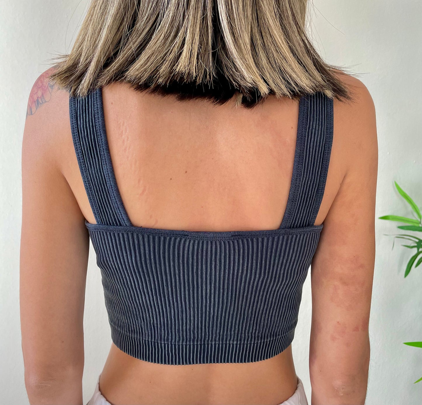 CHARCOAL CROP TOP